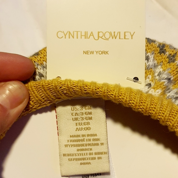 NWT Cynthia Rowley NY 3-6 month baby girl knitted crochet beret hat with bow - Picture 6 of 12
